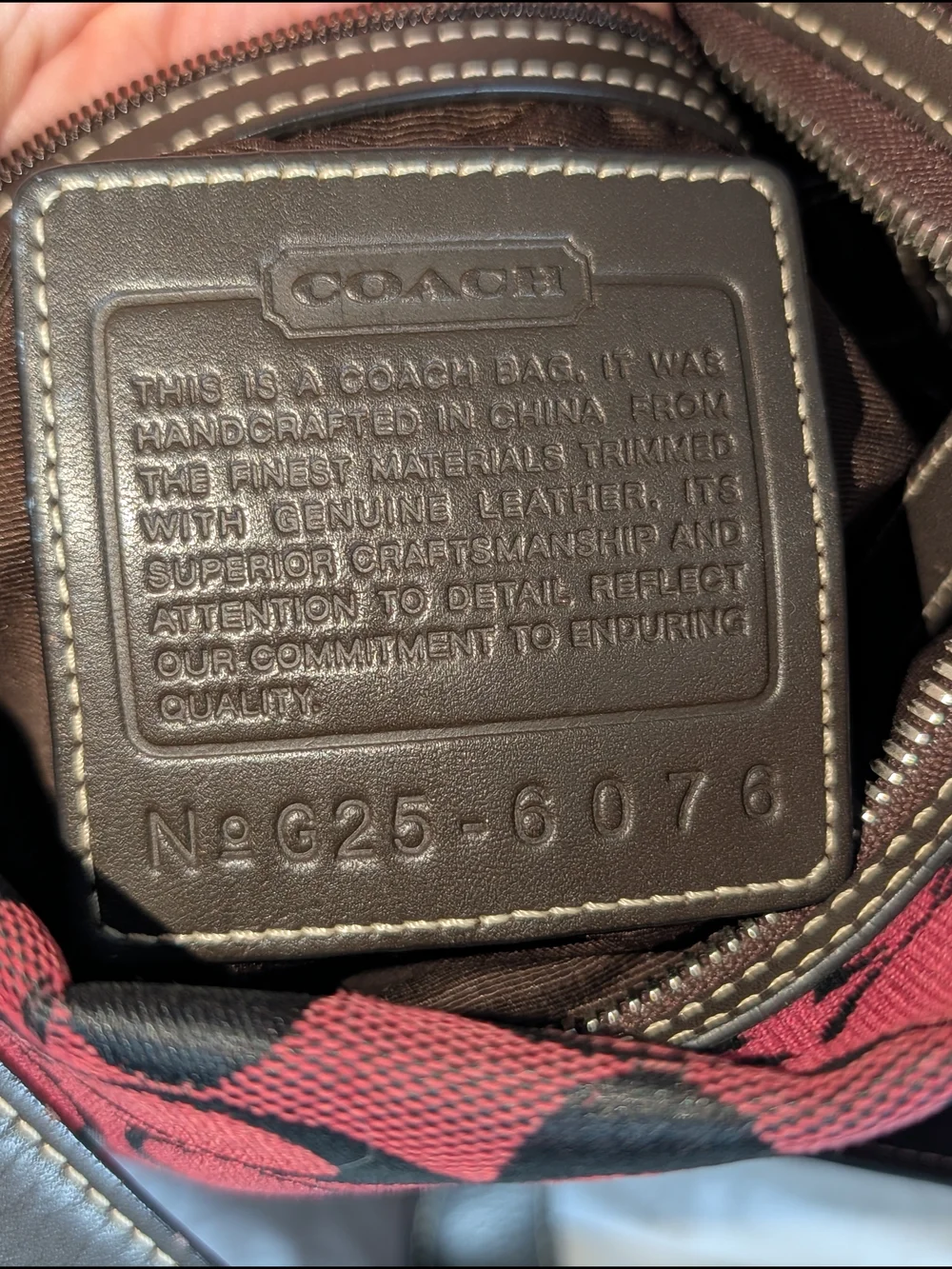Coach Cherry Coke Burgundy Signature Jacquard Shoulder Bag Y2K 🍁 (6076)